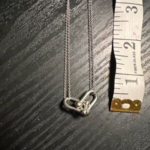 Tiffany Hard Wear necklace Double Link Pendant